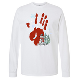 Gaitlyn Rae Winter Snowman Hand Long Sleeve Tshirt