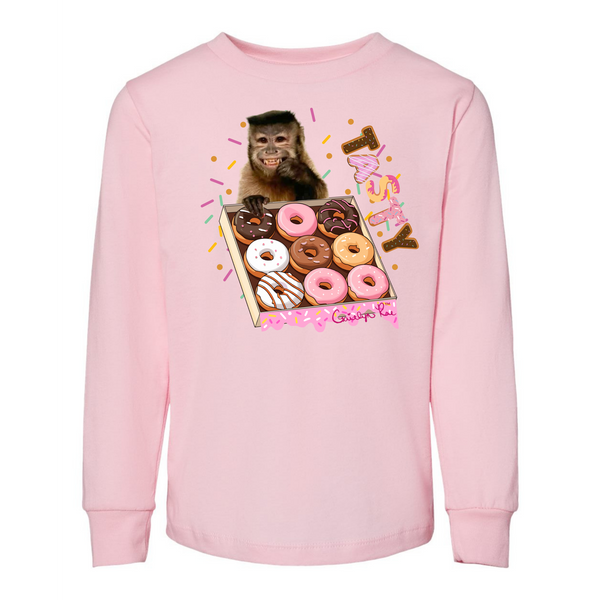 Toddler Gaitlyn Tasty Donut Box T-Shirt Long Sleeve