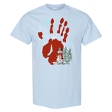 Gaitlyn Rae Christmas Winter Snowman Hand short sleeve T-shirt