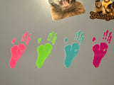 Rainbow set 4 Gaitlyn Foot Sticker