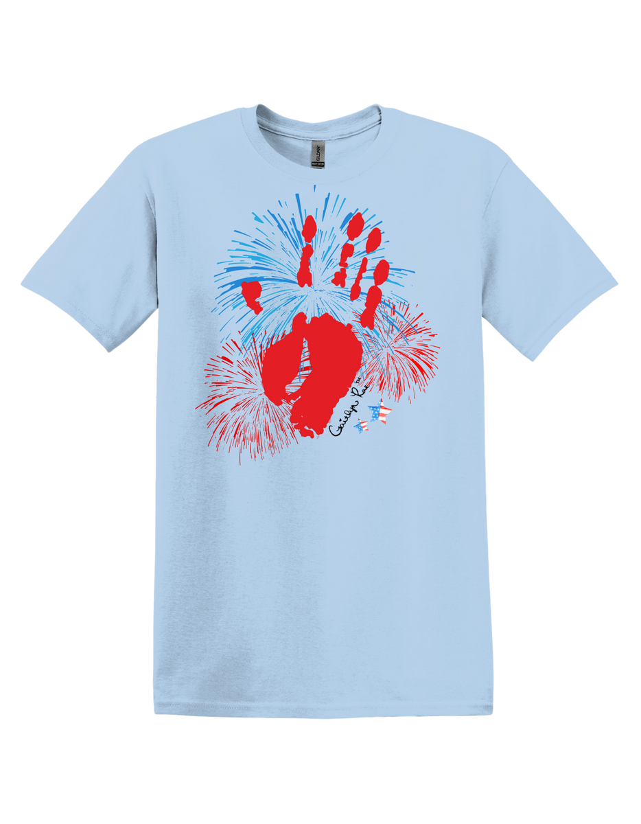 Gaitlyn Rae Patriotic Handprint *FRONT DESIGN* – GaitlynRaeGear