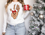 Gingerbread Hand Long Sleeve Tee