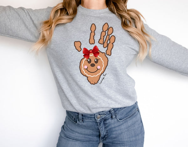 Gingerbread Hand Long Sleeve Tee