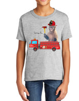 Fire truck Short Sleeve Tee YOUTH