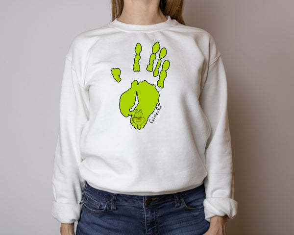 Grinch Hand Sweatshirt